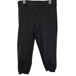 Rawling Baseball Pants For Boys Size XL Black Elastic Waist